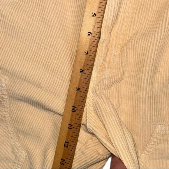 BDG Mango Pale Yellow Corduroy Carpenter Straight Leg Double Knee Panel Pant 8 - Picture 8 of 10